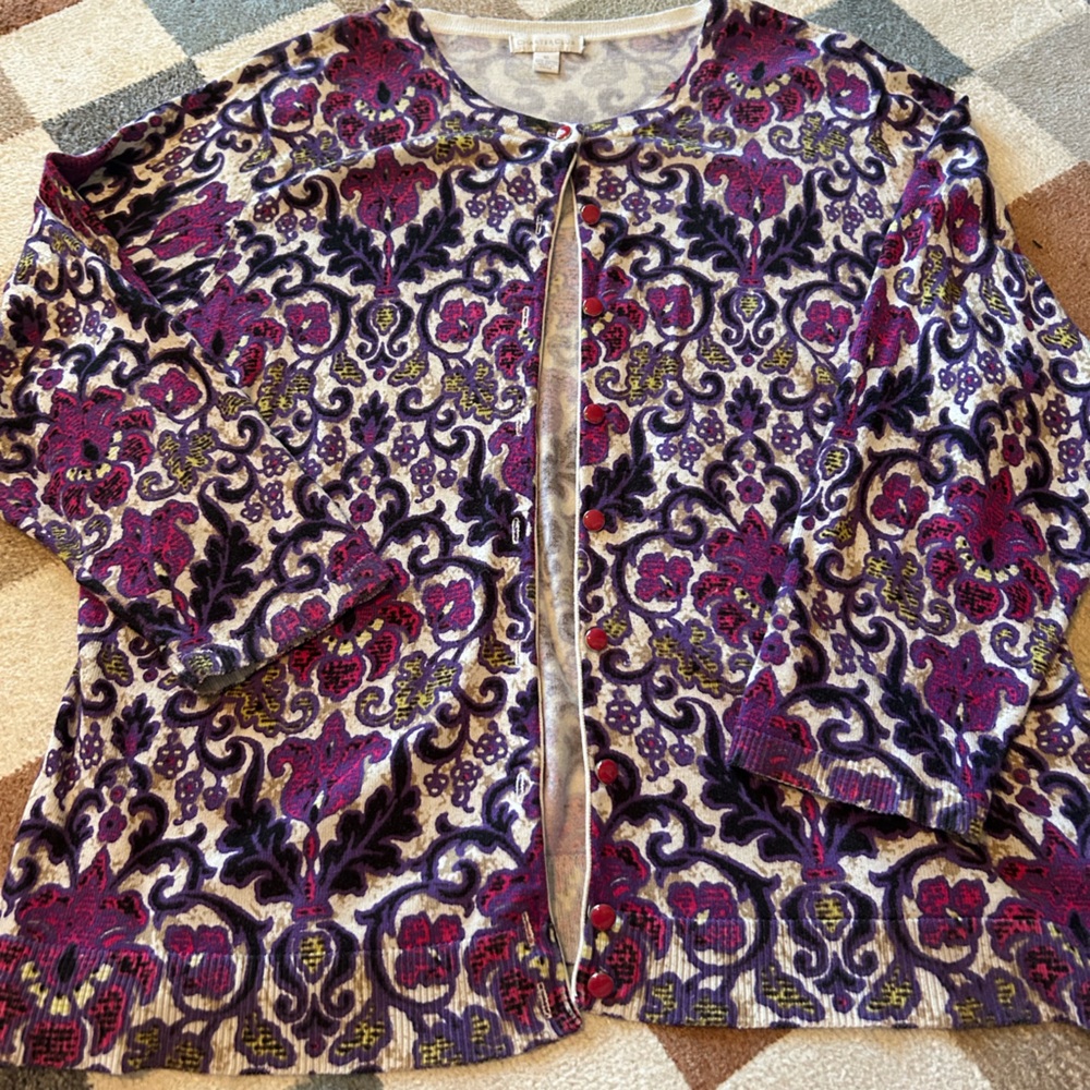 Floral Patterned Cardigan - Picture 3 of 4